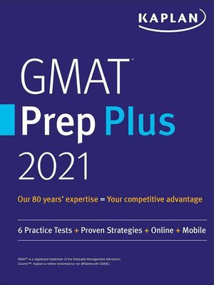 cover image of GMAT Prep Plus 2021
